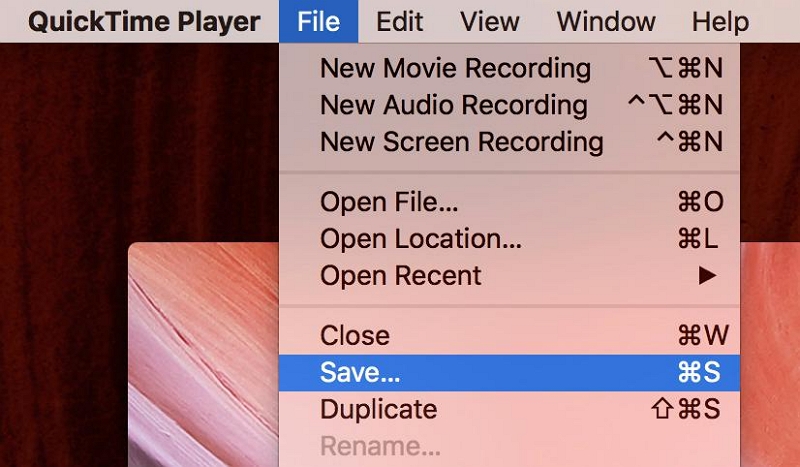 Quicktime の手順 7 | スクリーンキャスト Mac