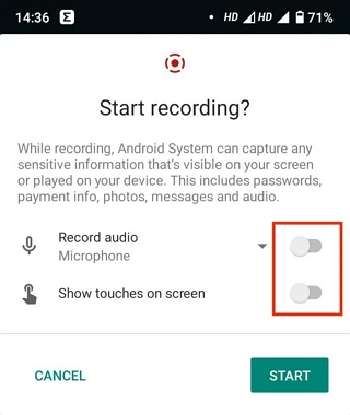 アプリなしのステップ 2 | アプリなしで Android で画面を録画する方法