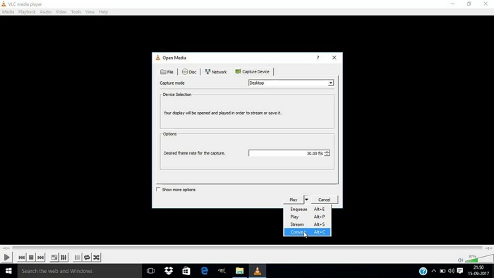 VLC メディア プレーヤー ステップ 4 | ゲーム バーなしで Windows 10 の画面を録画する