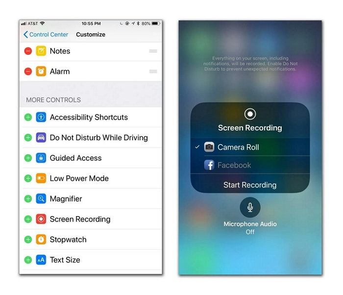 内蔵スクリーンレコーダー | iPhoneでサウンド付きスクリーン録画する方法