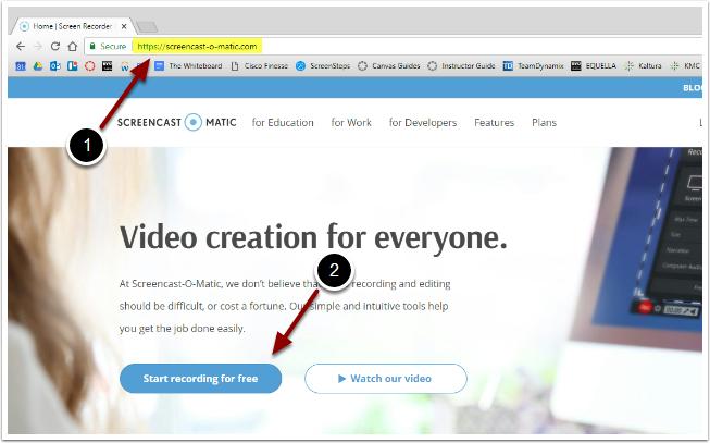 Screencast-O-Matic をインストールする手順 1 | screen castomatic
