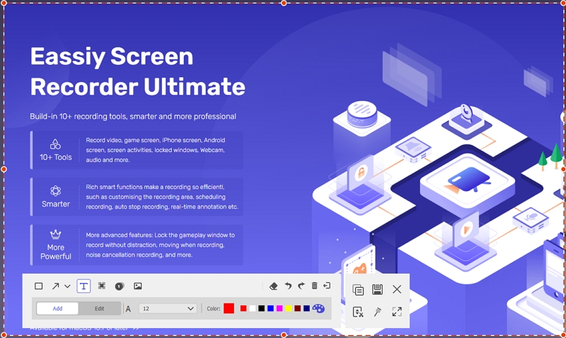 Eassiy スクリーン レコーダーの究極ステップ 5 | Windows で部分的にスクリーンショットを撮る方法
