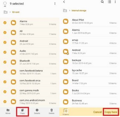 SD メモリ カードから | 壊れた画面の Android から写真を復元
