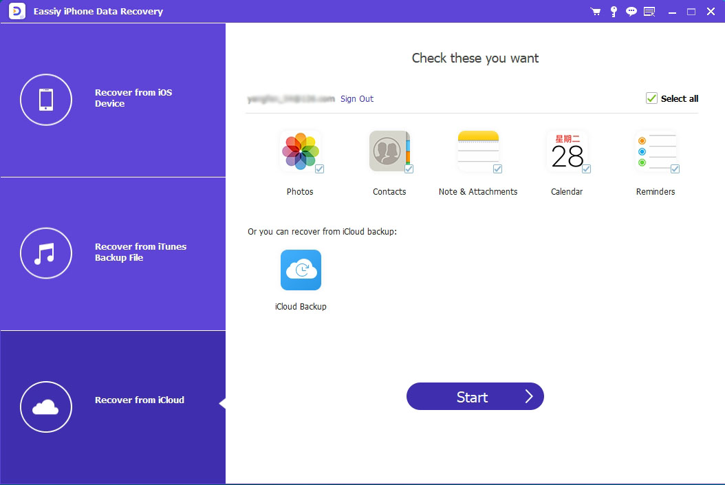 iCloudからステップ1 | 削除されたメッセンジャーメッセージをiPhoneから復元