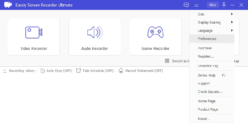 Eassiy スクリーン レコーダー 究極 ステップ 2 | Windows で部分的にスクリーンショットを撮る方法