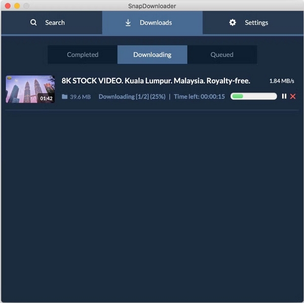 SnapDownloader 経由 ステップ 4 | YouTube から MP4 iPhone へ