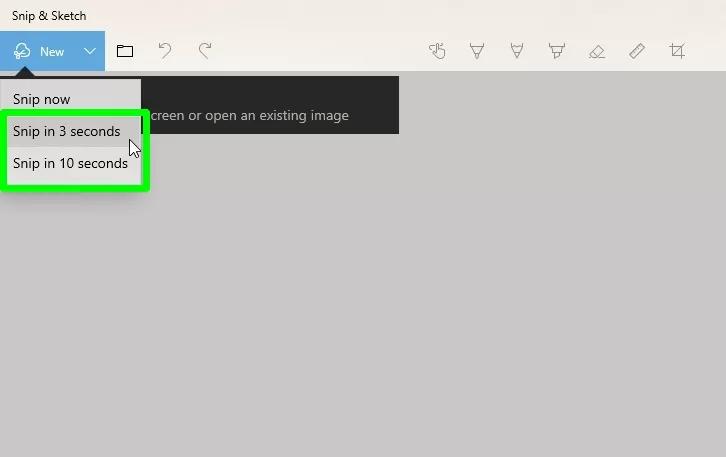Snip & Sketch の手順 2 | PC でスクリーンショットを切り取る方法