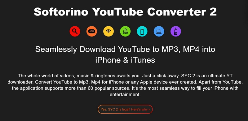 softorino の機能 | YouTube MP3 レコーダー