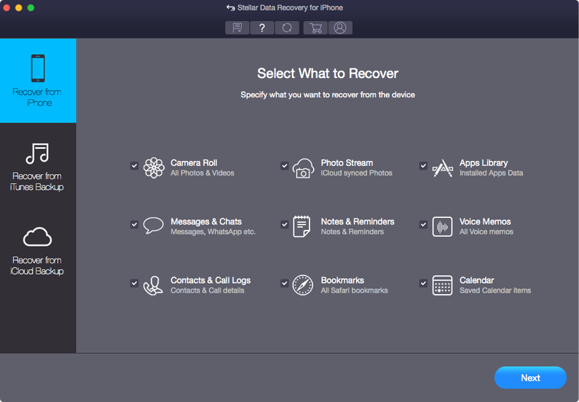 iPhone (Mac) 用 Stellar Toolkit
