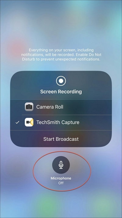 Techsmith の手順 2 | iPhone で画面記録を追加する方法