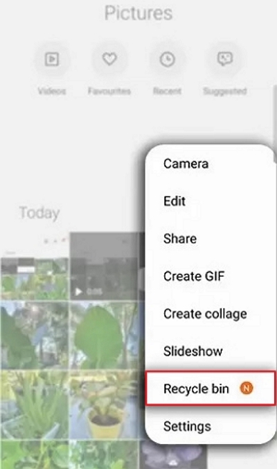 ごみ箱 | Samsung から写真を復元する方法