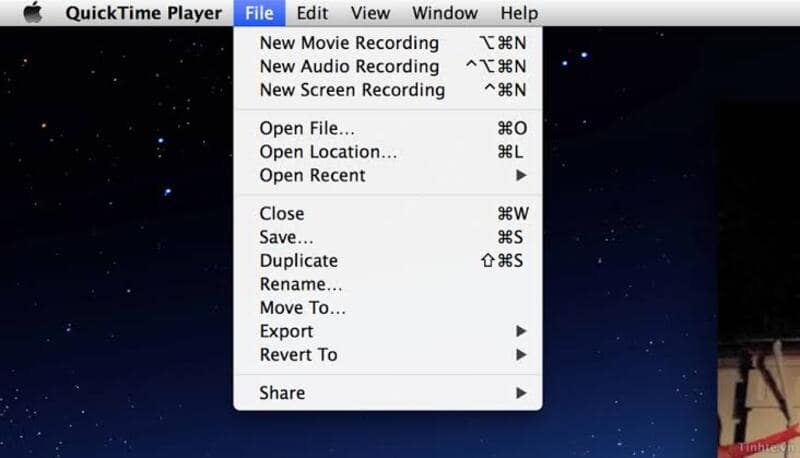 QuickTime で MP3 をトリミングする手順 1