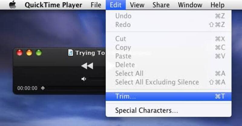 QuickTime で MP3 をトリミングする手順 2