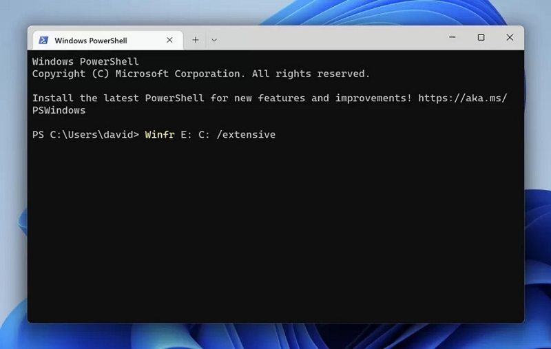 Windows ファイル回復組み込みツール ステップ 2 | Windows 10 回復 USB