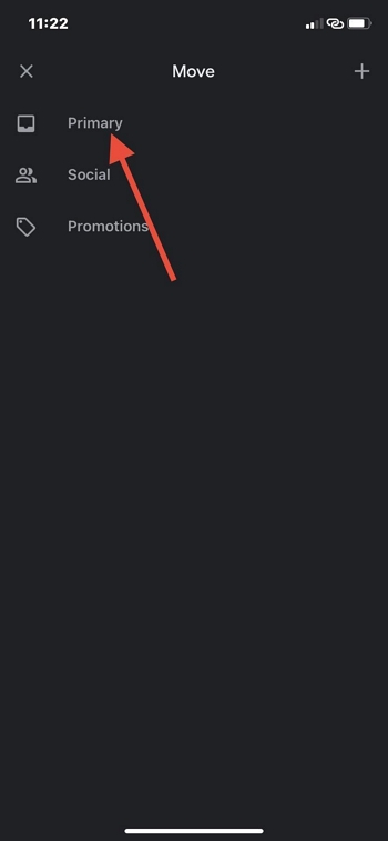 Promaryをタップ | iPhoneでGmailから完全に削除されたメールを復元する方法
