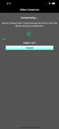ビデオ圧縮アプリを使用する手順 4 | iPhone でビデオを圧縮する方法