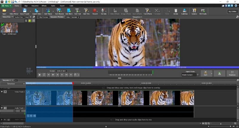 VideoPad | ミュージックビデオに最適な編集ソフトウェア