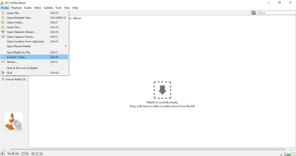 VLC メディア プレーヤーでステップ 2 | avi を mp4 に変換する vlc