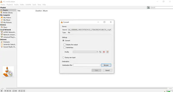 VLC メディア プレーヤーでステップ 5 | avi を mp4 に変換する vlc