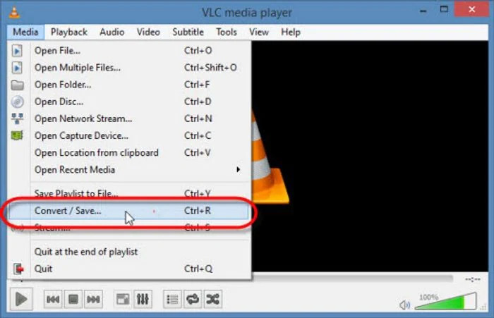VLC を使用する手順 1 | VOB を MP4 に変換する