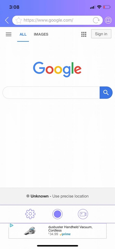 Web レコーダー インターフェース | スクリーン レコーダー iPhone
