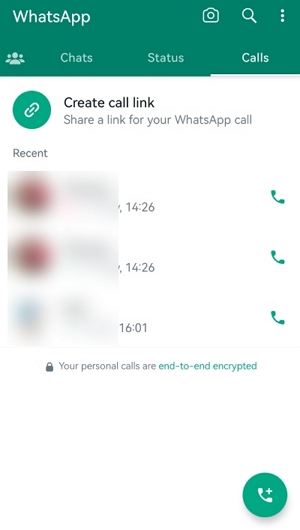 任意のエントリをクリックします | WhatsAppで削除された通話を回復する方法