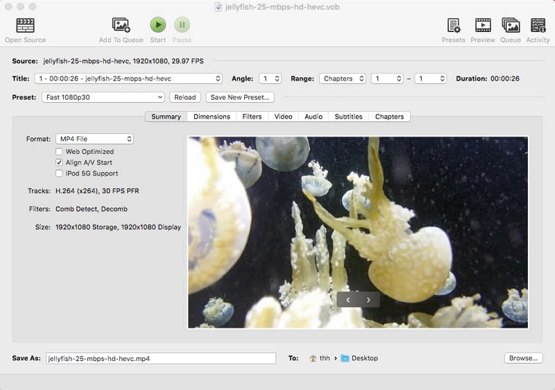 HandBrake の使用手順 1 | PC で YouTube 動画を MP4 に変換する