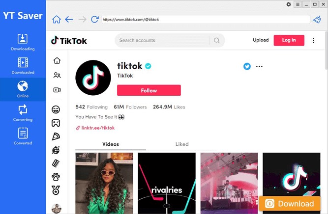 YT セーバー | tiktok を mp4 に変換