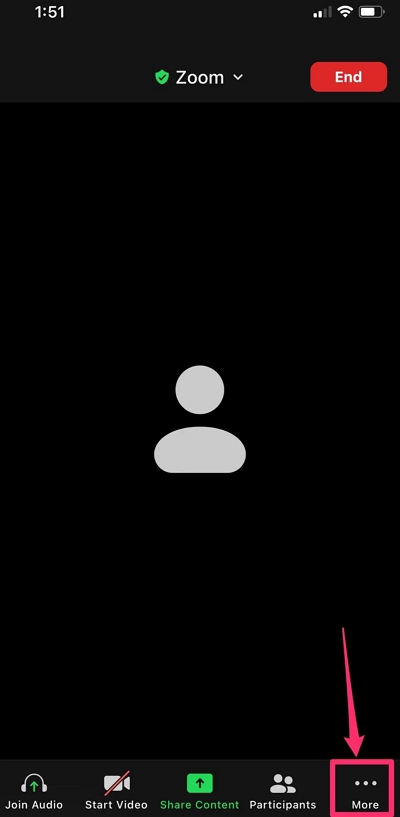 クラウドでズーム会議を録画する手順 1 | iPhone でズーム会議を録画する方法